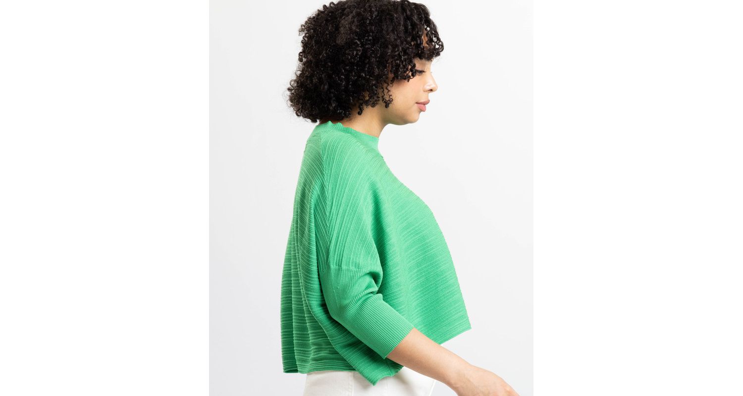 Women's Brooklyn Lightweight Textured Cropped Sweater