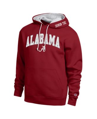 Men's  Crimson Alabama Crimson Tide Arch Tackle Twill Hoodie