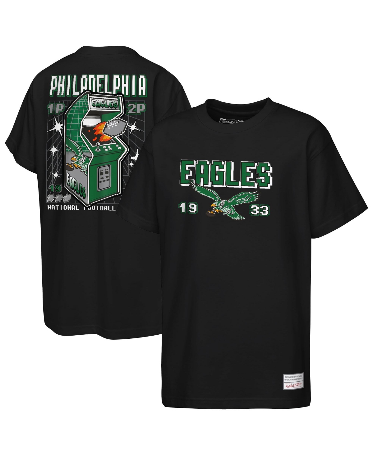 Mitchell & Ness Boys' and Girls' Philadelphia Eagles Retro Arcade T-Shirt