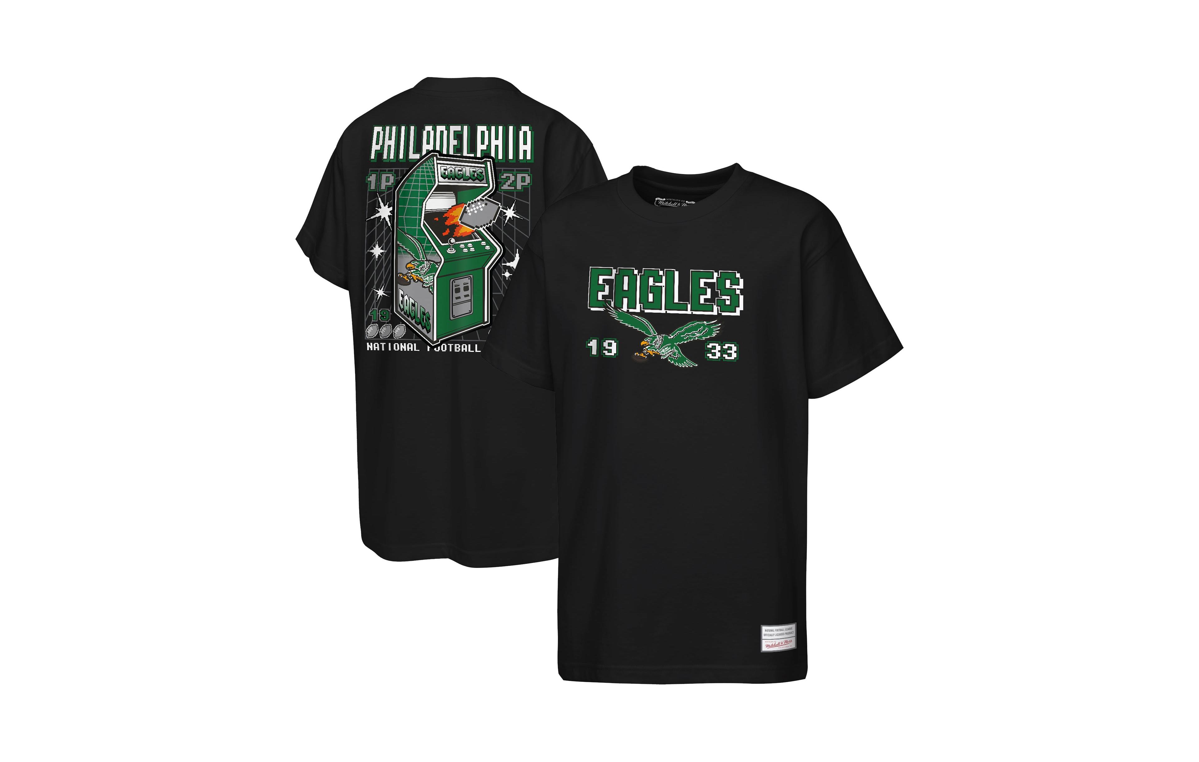 Mitchell & Ness Boys' and Girls' Philadelphia Eagles Retro Arcade T-Shirt