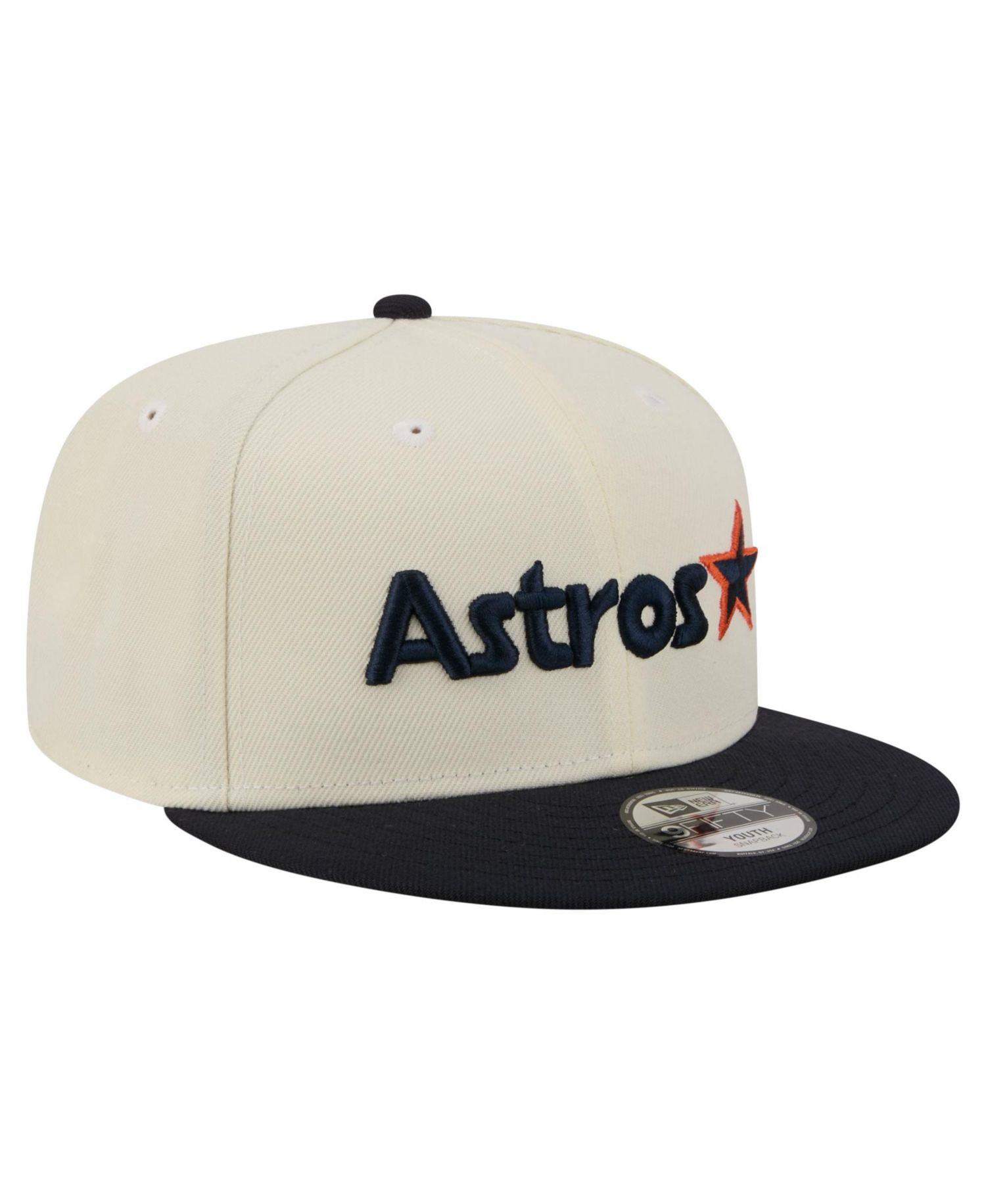 Big Boys and Girls White Houston Astros Two-Tone 9FIFTY Snapback Hat
