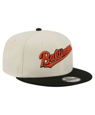Big Boys and Girls  White Baltimore Orioles Two-Tone 9FIFTY Snapback Hat
