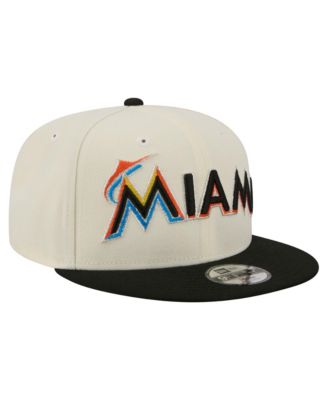 Big Boys and Girls  White Miami Marlins Two-Tone 9FIFTY Snapback Hat