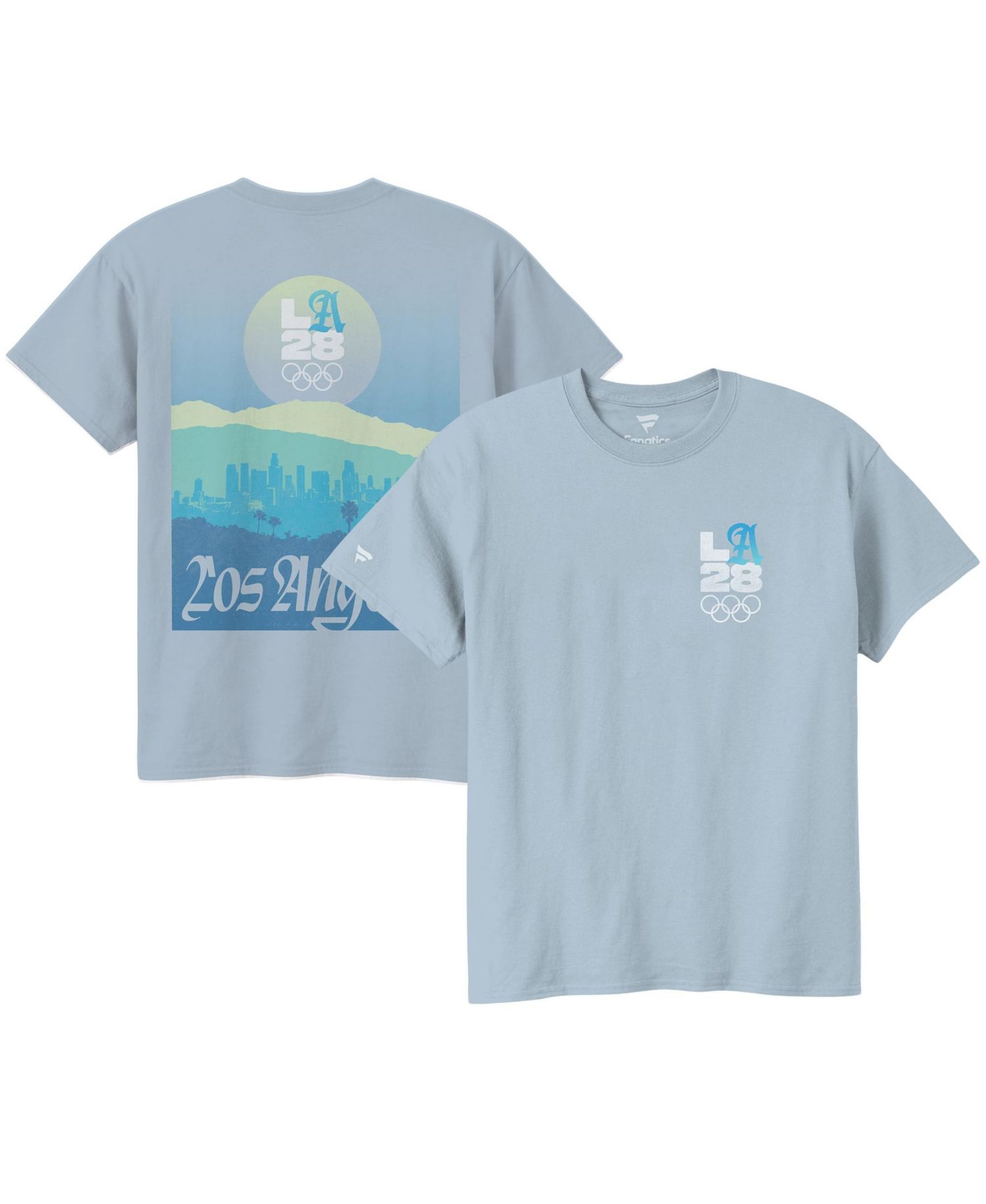 Men's Powder Blue LA28 Bluebell Collection Landscape T-Shirt