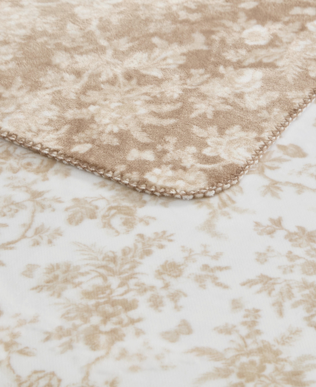 Laura Ashley Walled Garden Reversible Throw, 70" x 50"