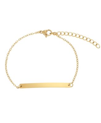 Women's Adjustable Chain Link ID Bracelet
