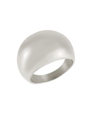 Silver-Tone Dome Statement Ring