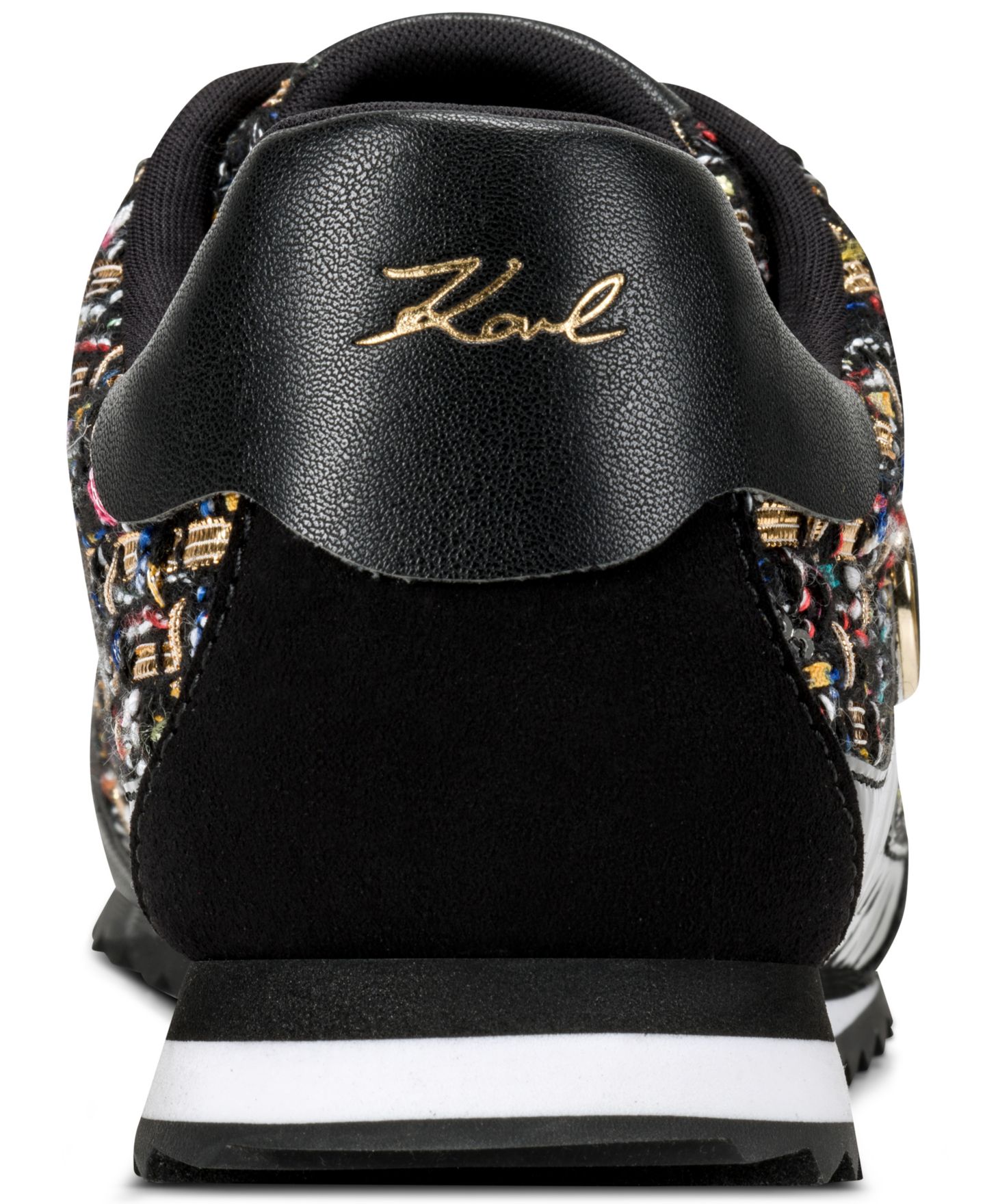 Женские кроссовки KARL LAGERFELD PARIS Arwen Metallic Logo Charm Dad, цвет: Разноцветный / Чёрный — фото 3