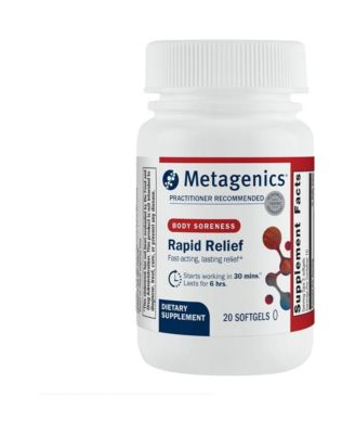 Rapid Relief Herbal Softgel with Turmeric and Boswellia Supports Fast Relief for Muscle, Back and Joint Discomfort 20 Softgels