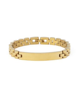 Link & Chain Stainless Steel Cubic Zirconia Watch Strap