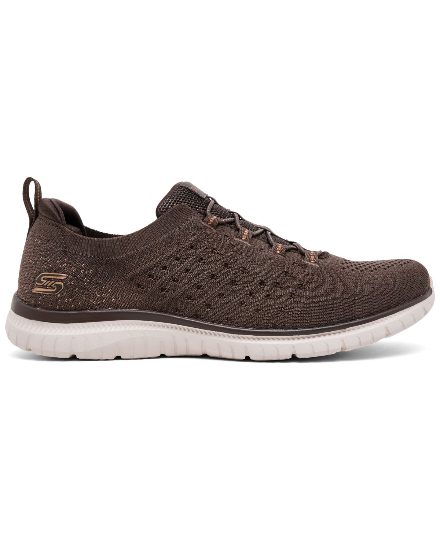 Женские кроссовки Skechers Virtue - Copper Dream Walking Memory Foam, цвет: Шоколадный — фото 2