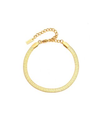 Adjustable Herringbone Anklet