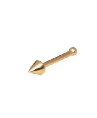 Cone Top Nose Stud 14k Gold