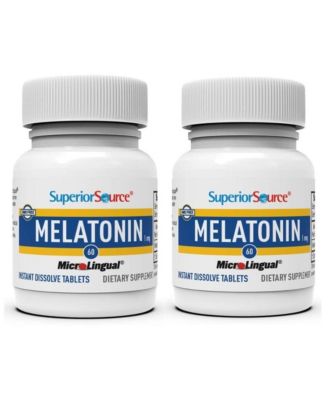 Melatonin 5 Milligram Under The Tongue Quick Dissolve 60 Micro Tablets with Chamomile, Sleep Support, for Adults, Non-GMO