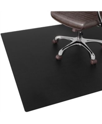 Ultra Thin Non Slip Leather Chair Mat Hard Floor Protection Noise Reduce Easy Home Office Rug