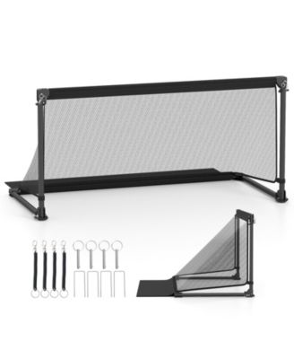 Portable Pop-Up Toddler Soccer Net with Metal Frame