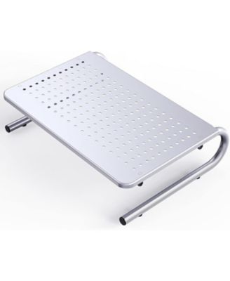 Steel Perforated Monitor Riser Stand Fits Most Flat Panel Monitors, Notebooks, and Printers