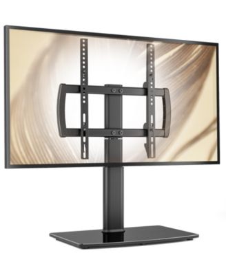 Height-Adjustable Tempered Glass Tabletop TV Mount, Up to 88 lbs.