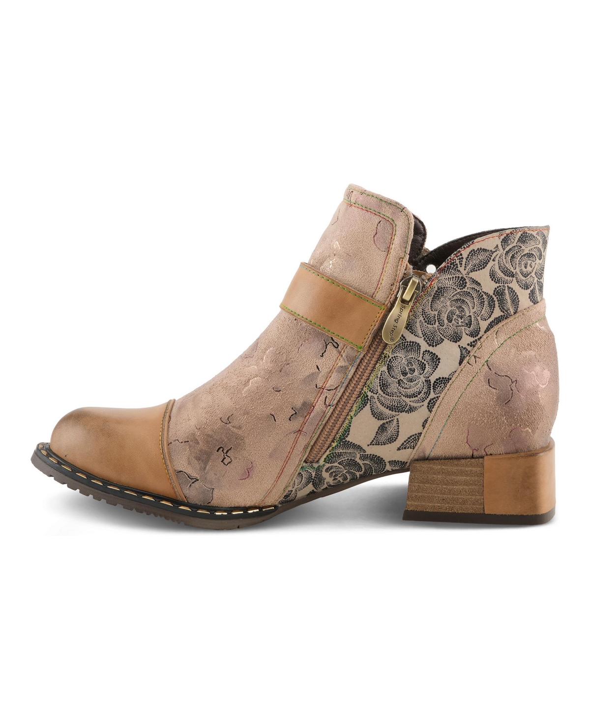 L'Artiste Women's Spring Step Sipperb Bootie with Hand-Painted Design