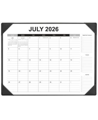 Large Desk Calendar 18 Month Monthly Planner With Desktop Pad For Home Office