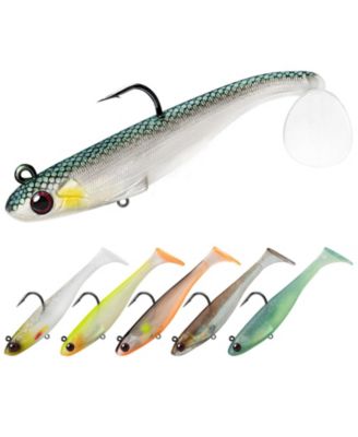 Soft Fishing Lures With Bkk Hooks Trembly Sinking Vibrating Swim Pre Rigged Swimbaits