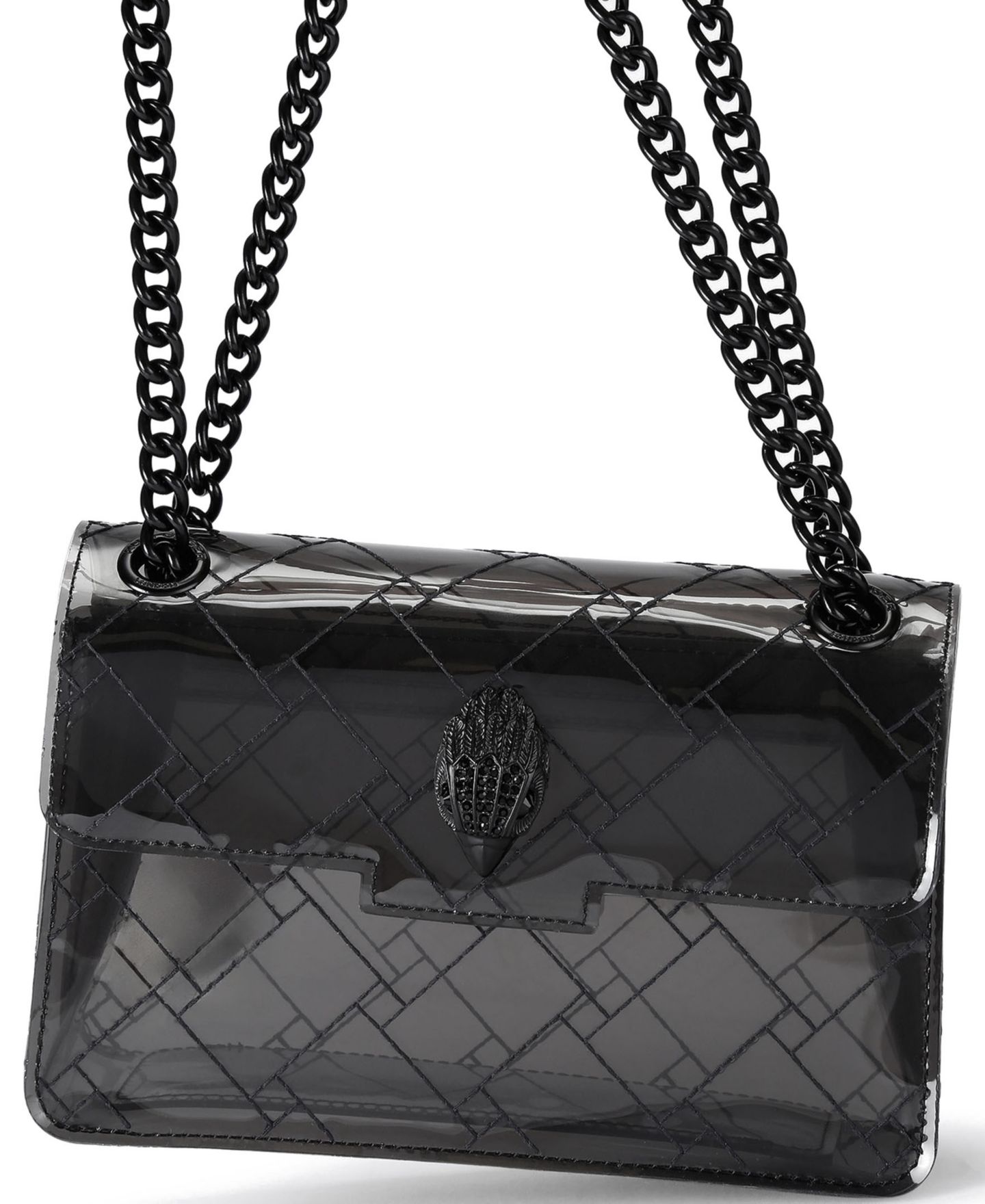 Женская сумка Kurt Geiger London Mini Kensington Vinyl Crossbody, цвет: Чёрный — фото 6