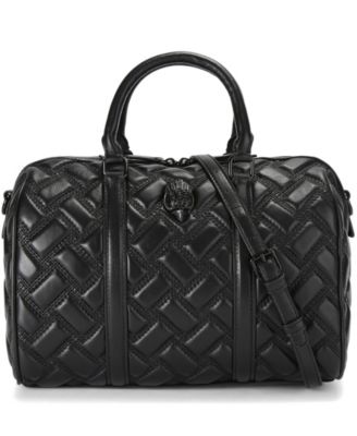 Medium Kensington Drench Boston Quilted Leather Satchel Bag