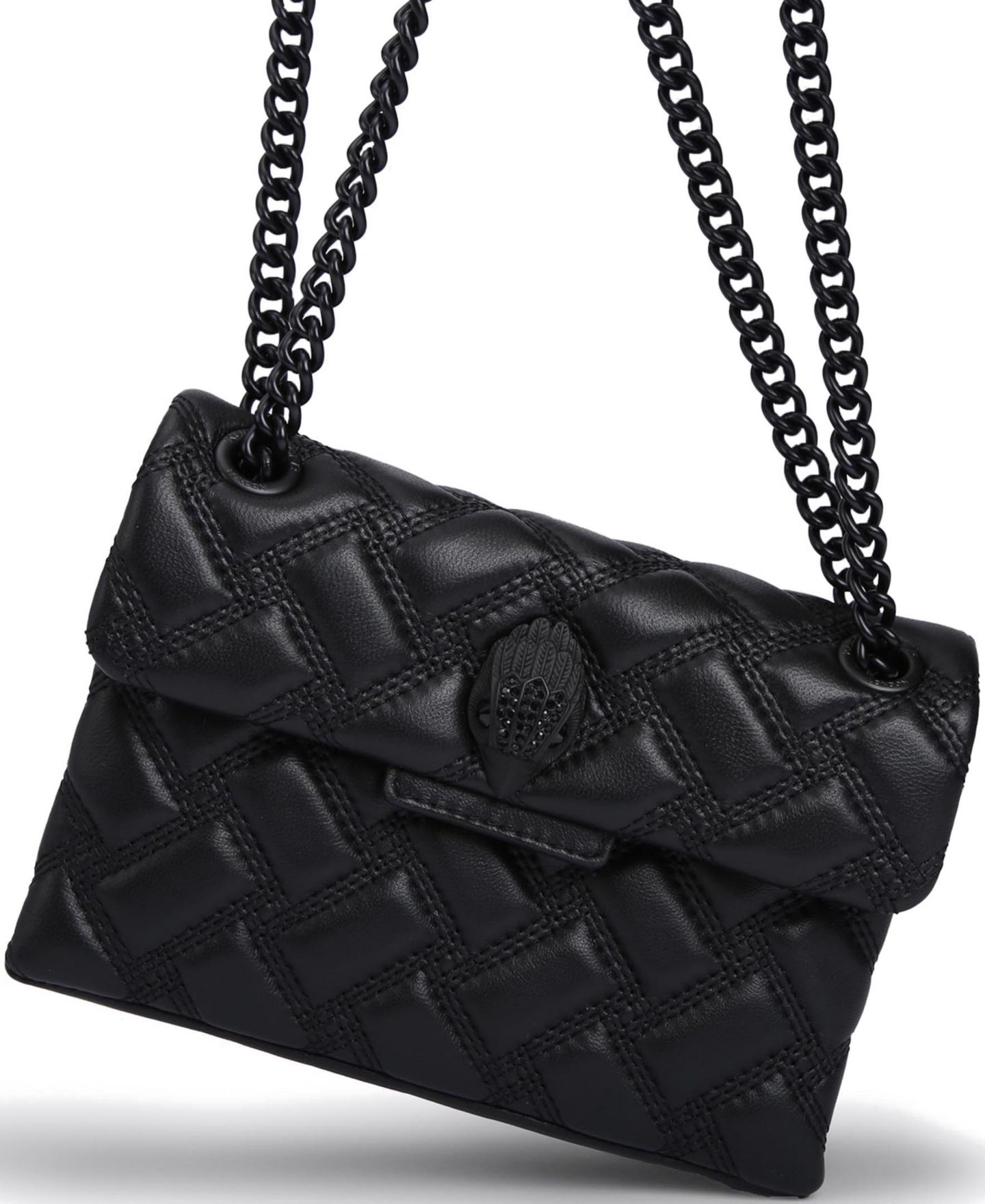Женская сумка Kurt Geiger London Mini Kensington Drench Quilted Leather Crossbody, цвет: Чёрный — фото 6