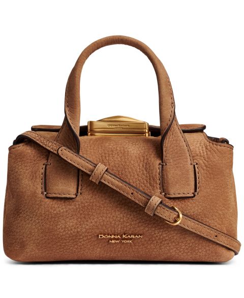 Женская сумка Donna Karan New York Amagansett Triple Compartment Small Satchel, цвет: Табачный