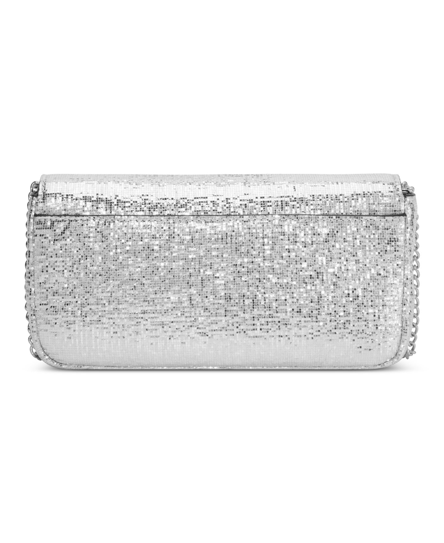 Женский кошелёк Nine West Kristina Phone Case Chain Crossbody Wallet, цвет: Серебряный — фото 2