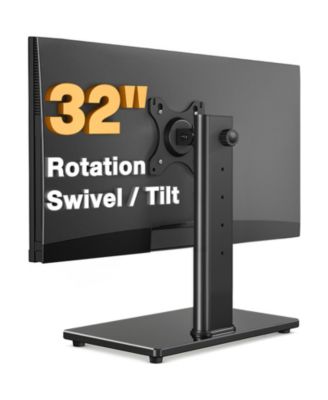 Universal VESA Height-Adjustable Swivel Desk Mount Stand for Monitors Up to 32 Inches