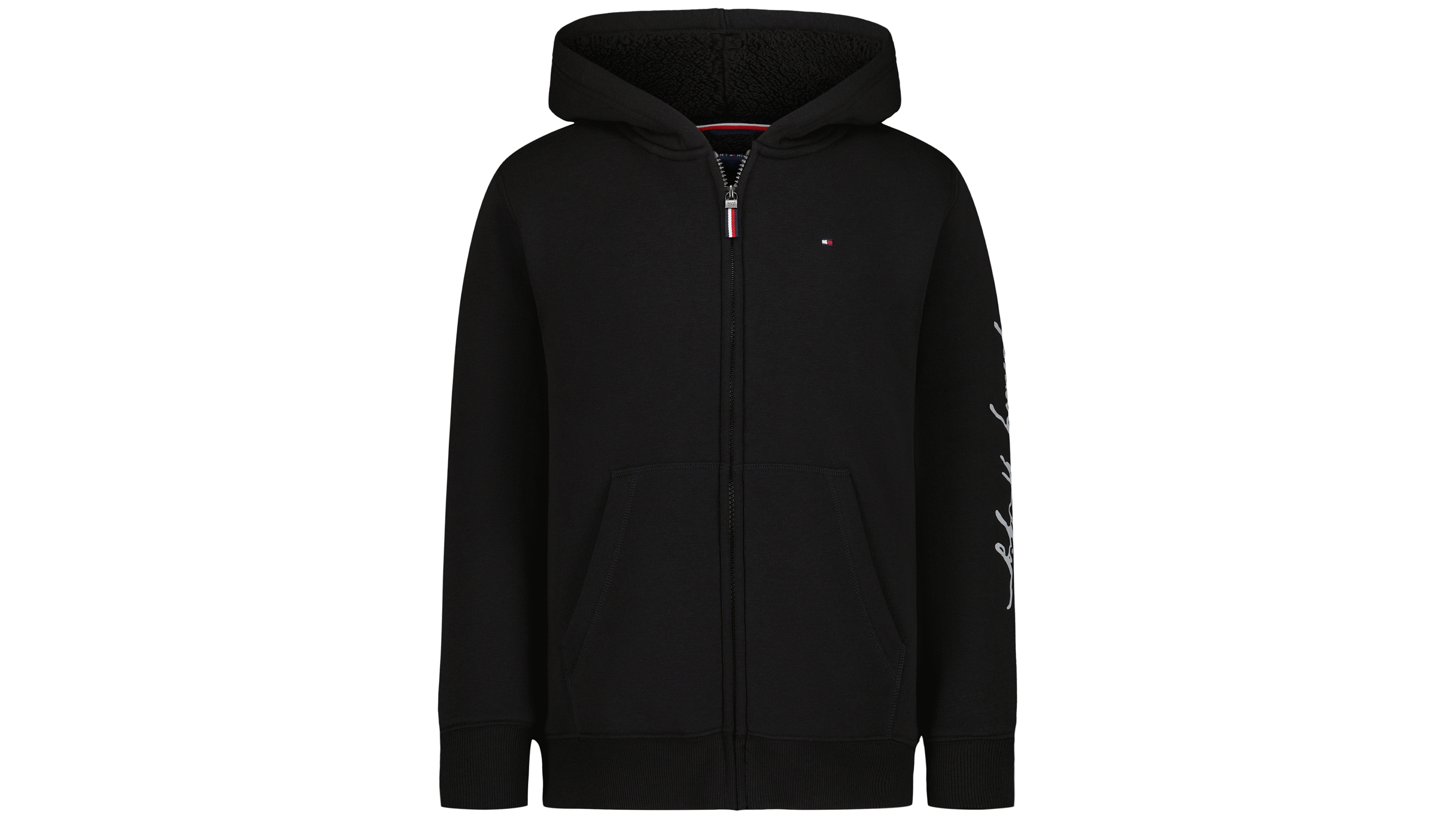 Tommy Hilfiger Boys' Signature Sherpa Lined Full Zip Hoodie