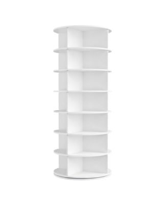 Rotating Shoe Organizer, 7-Tier Spinning Shoe Rack Tower, Space-Saving Storage for Closets, Corners, Small Spaces