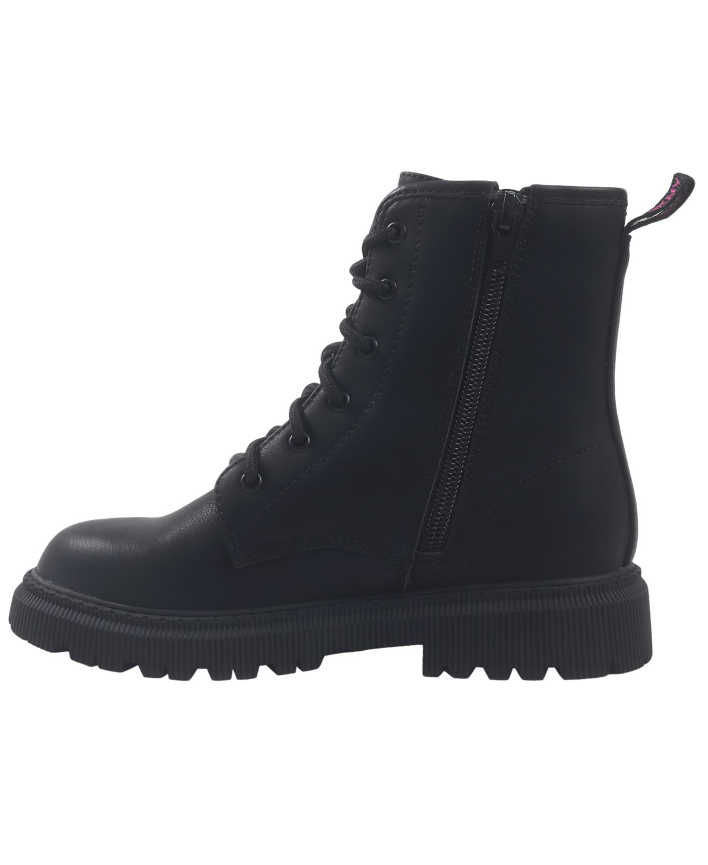 Детские ботинки DKNY Little Boys' and Girls' Ava Adrienne Round-Toe Lace-Up, цвет: Чёрный — фото 7