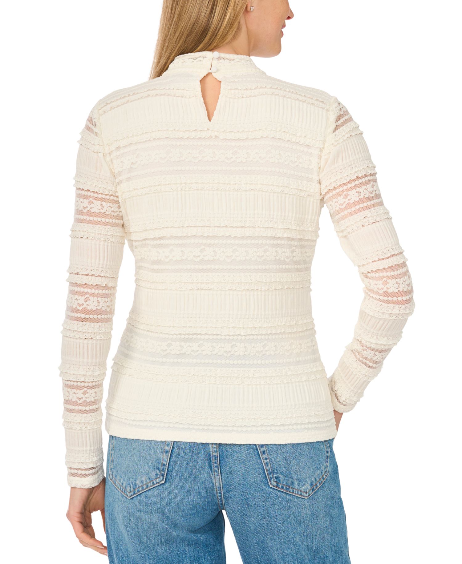 Women's Turtleneck Fitted Long-Sleeve Top