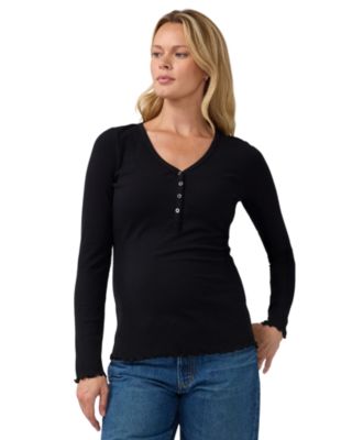 Women's Ingrid + Isabel Long Sleeve Rib Nursing Henley