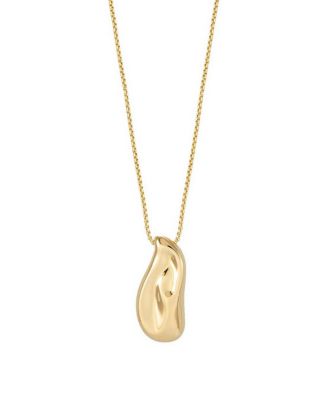 Perto Maxi Pendant Necklace in Gold