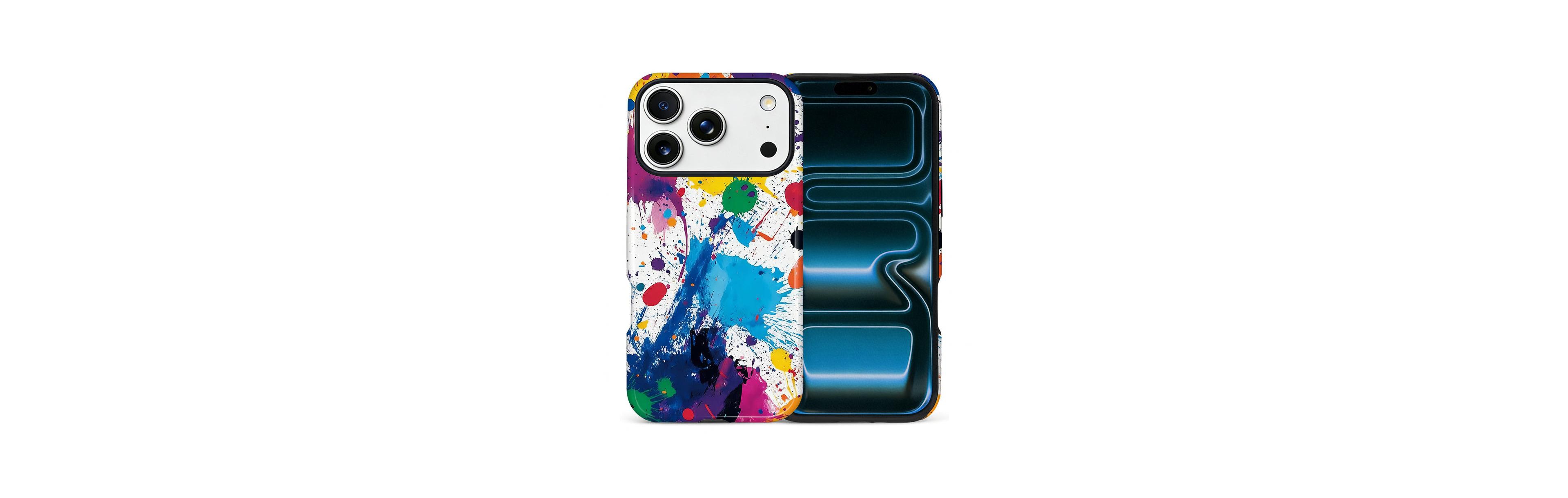 Lisen Phone Case Compatible with Apple iPhone 17 Pro Max, 2-Layer Durable, Color Splash