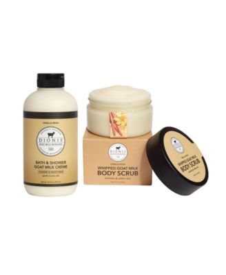 Vanilla Bean Goat Milk Shower Cr&egrave;me and Body Scrub Set