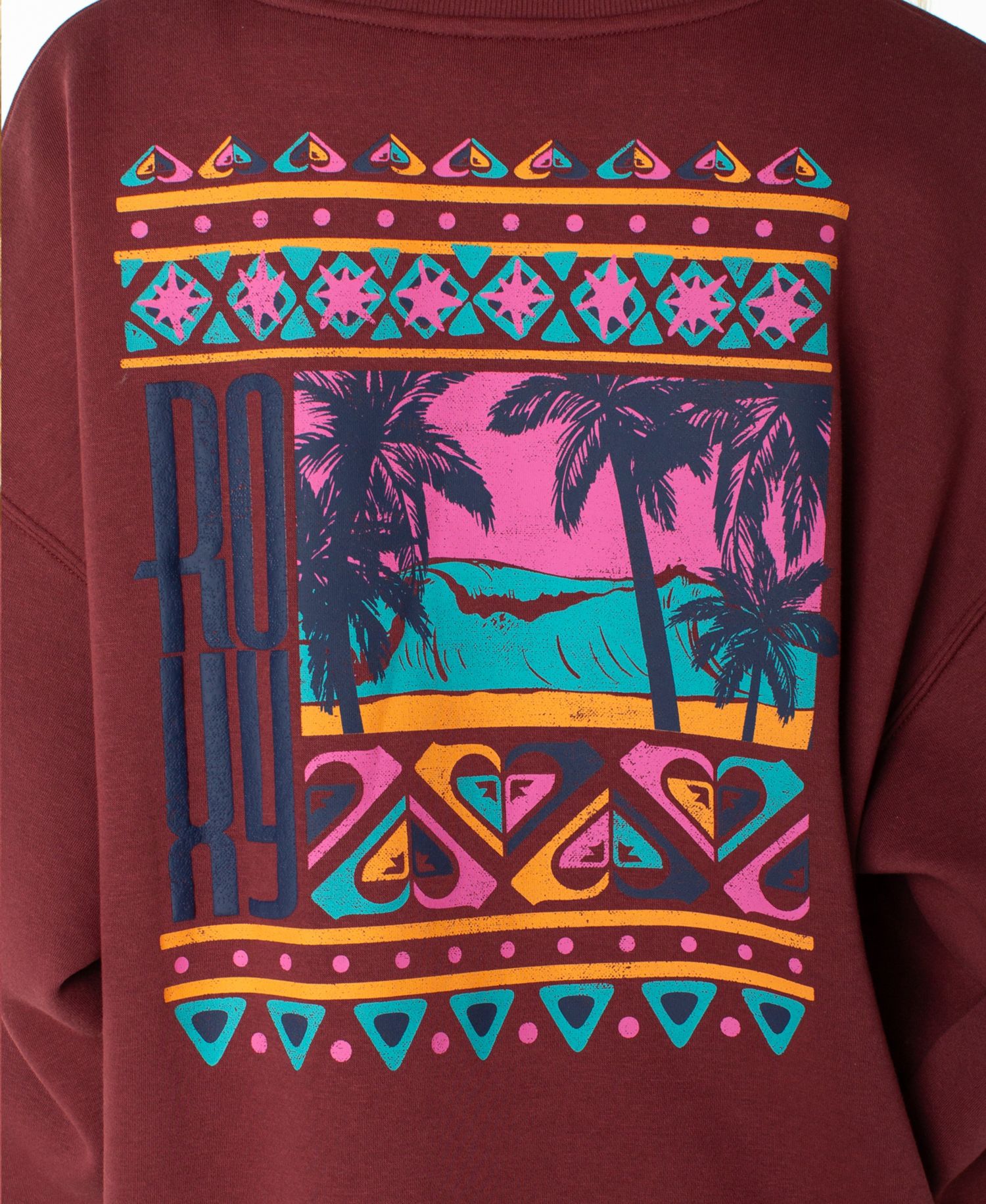 Women's Morning Stroll Oversized Graphic Crewneck Sweatshirt