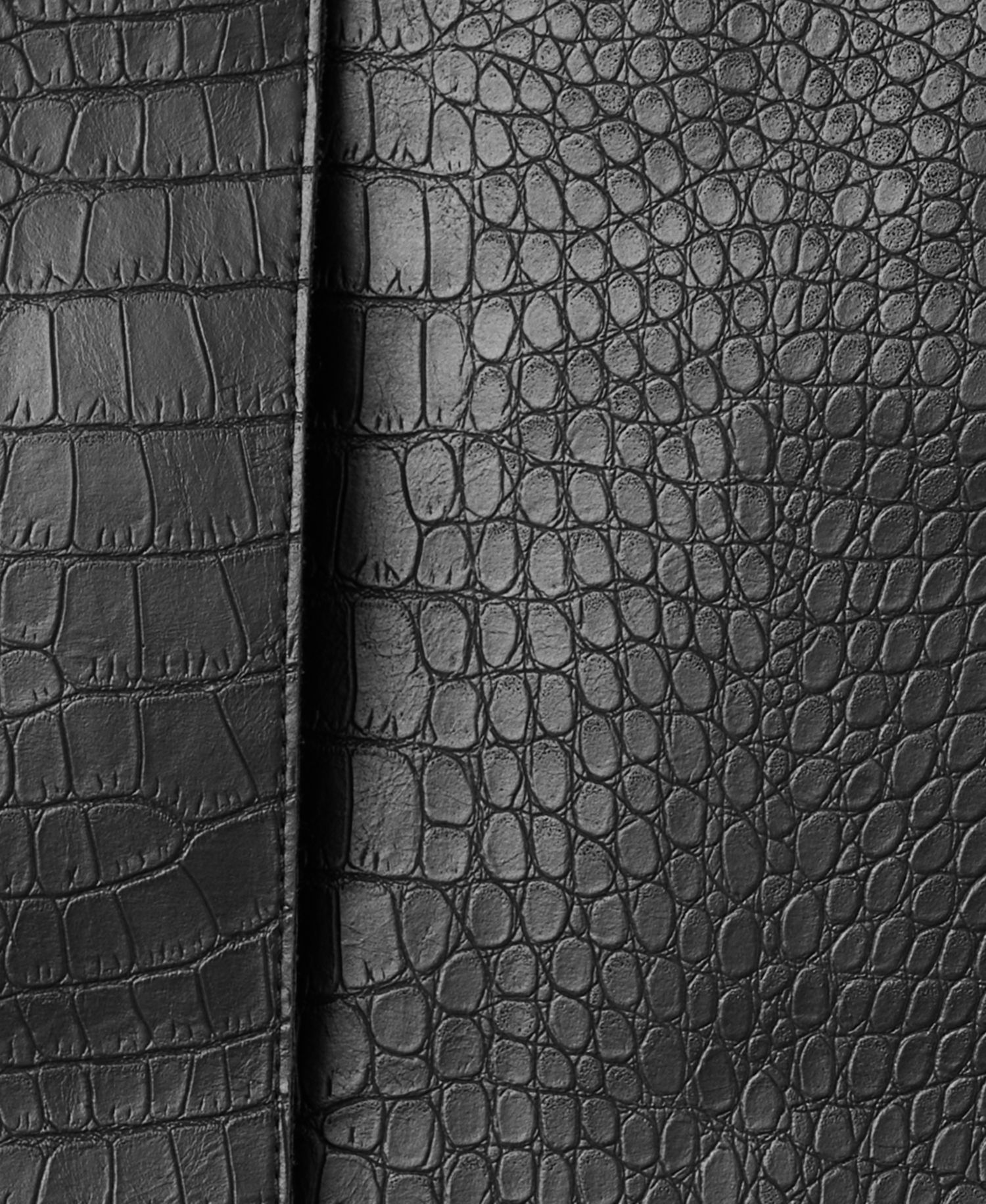 Women's Crocodile-Effect Faux Leather Jacket