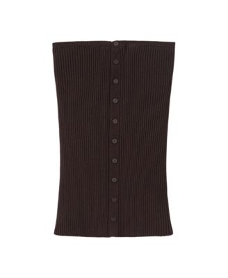 Women's Azucena Ribbed Strapless Top