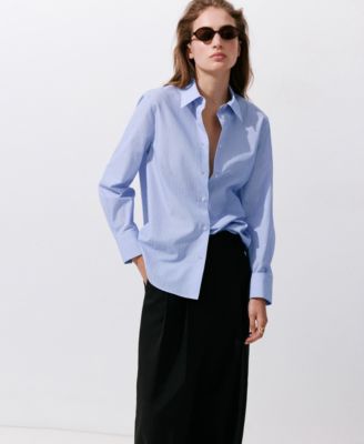 Women's Pinstripe Straight Shirt