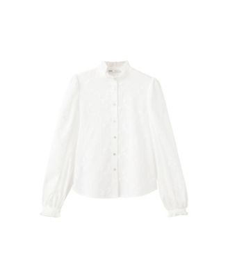 Women's Floral-Embroidered Blouse