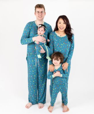 Matching Family Blue Fish Viscose Cooling Pajamas