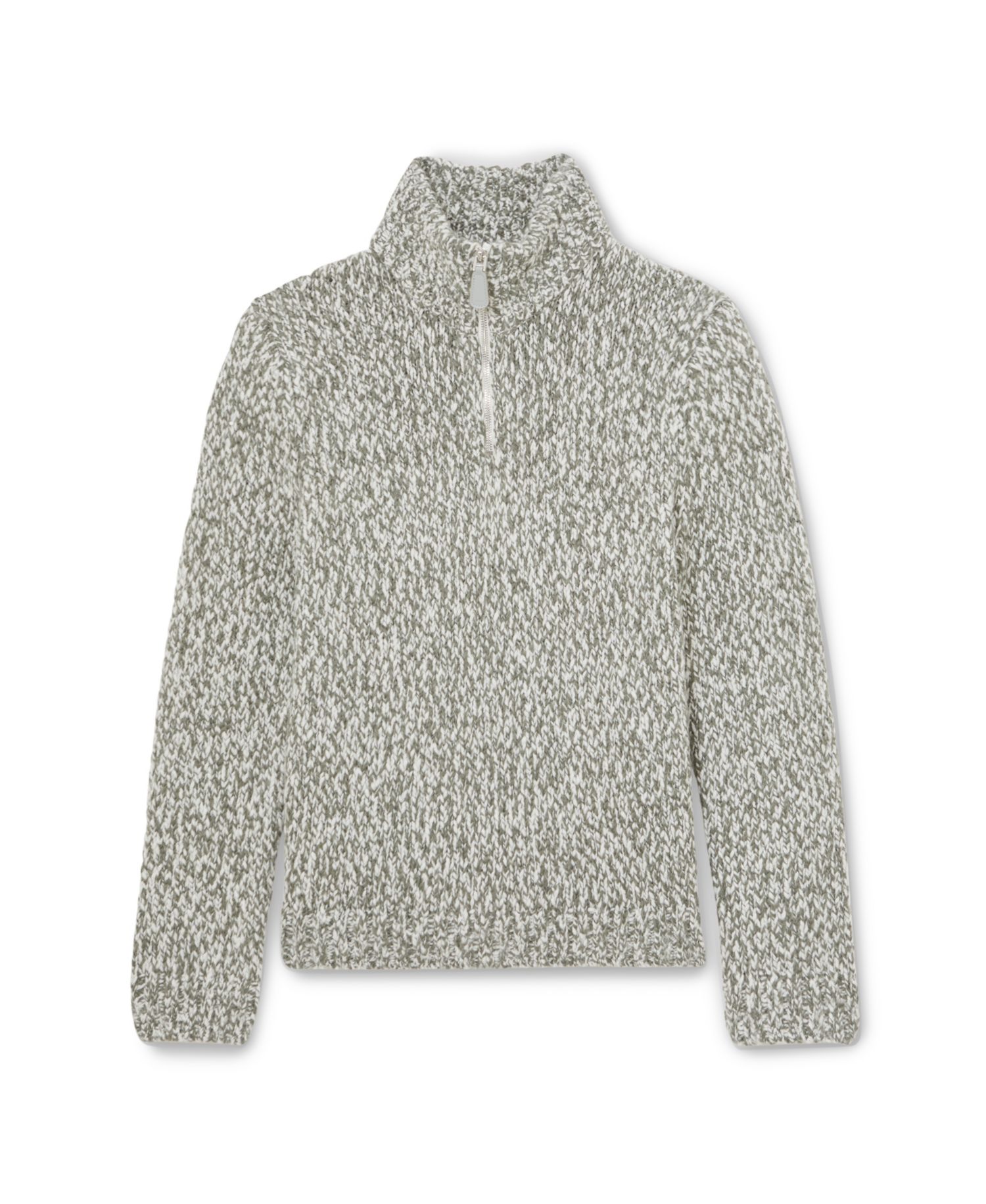 Men's Seb Marled Knit Relaxed Fit Half-Zip Funnel Neck Pullover