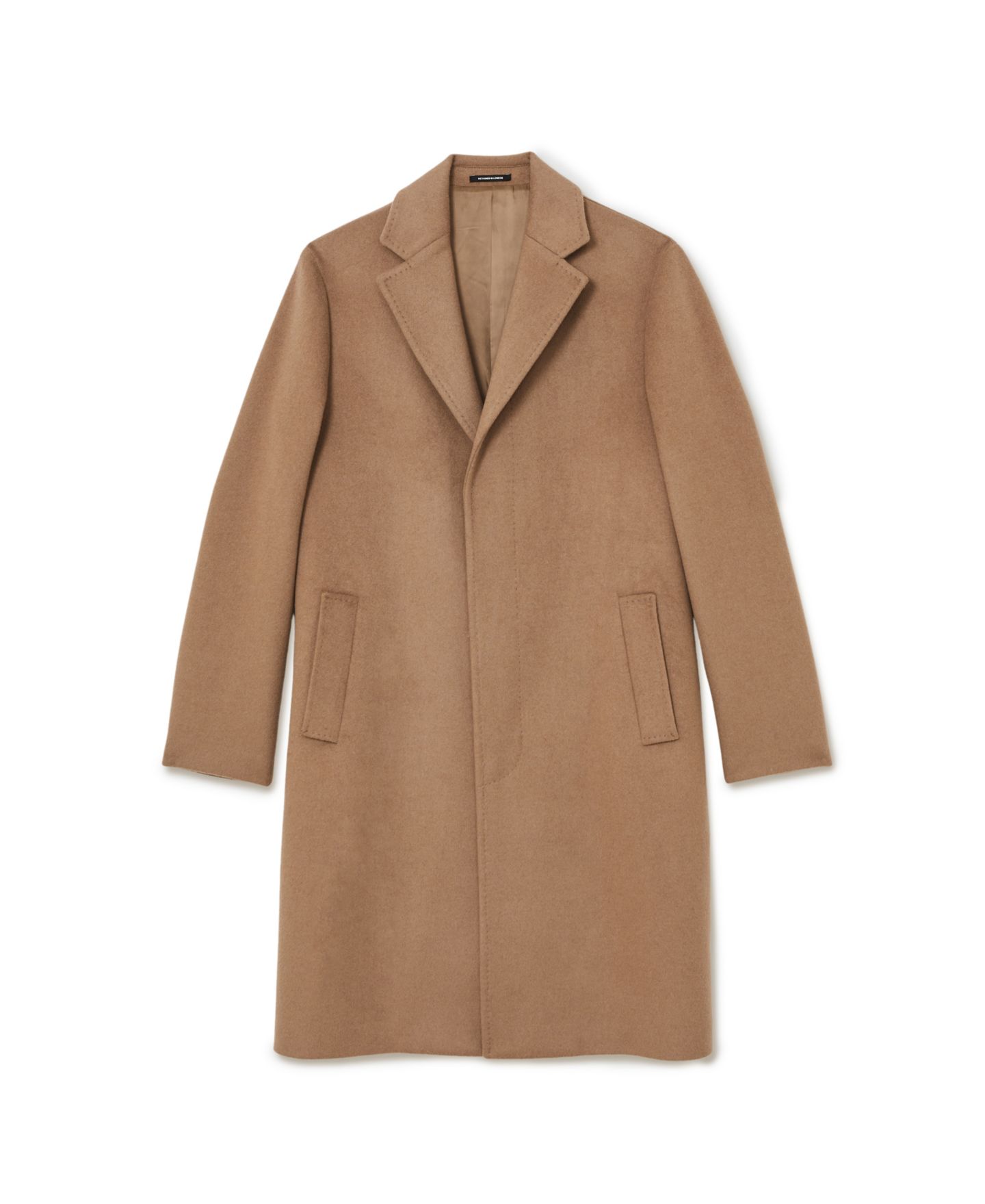 Мужское пальто REISS Empire Wool-Blend Single-Breasted Relaxed-Fit Overcoat, цвет: Верблюжий — фото 5
