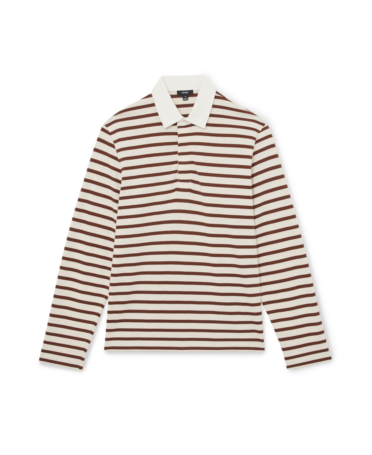 Men's Conners Rugby-Stripe Long-Sleeve Polo Shirt