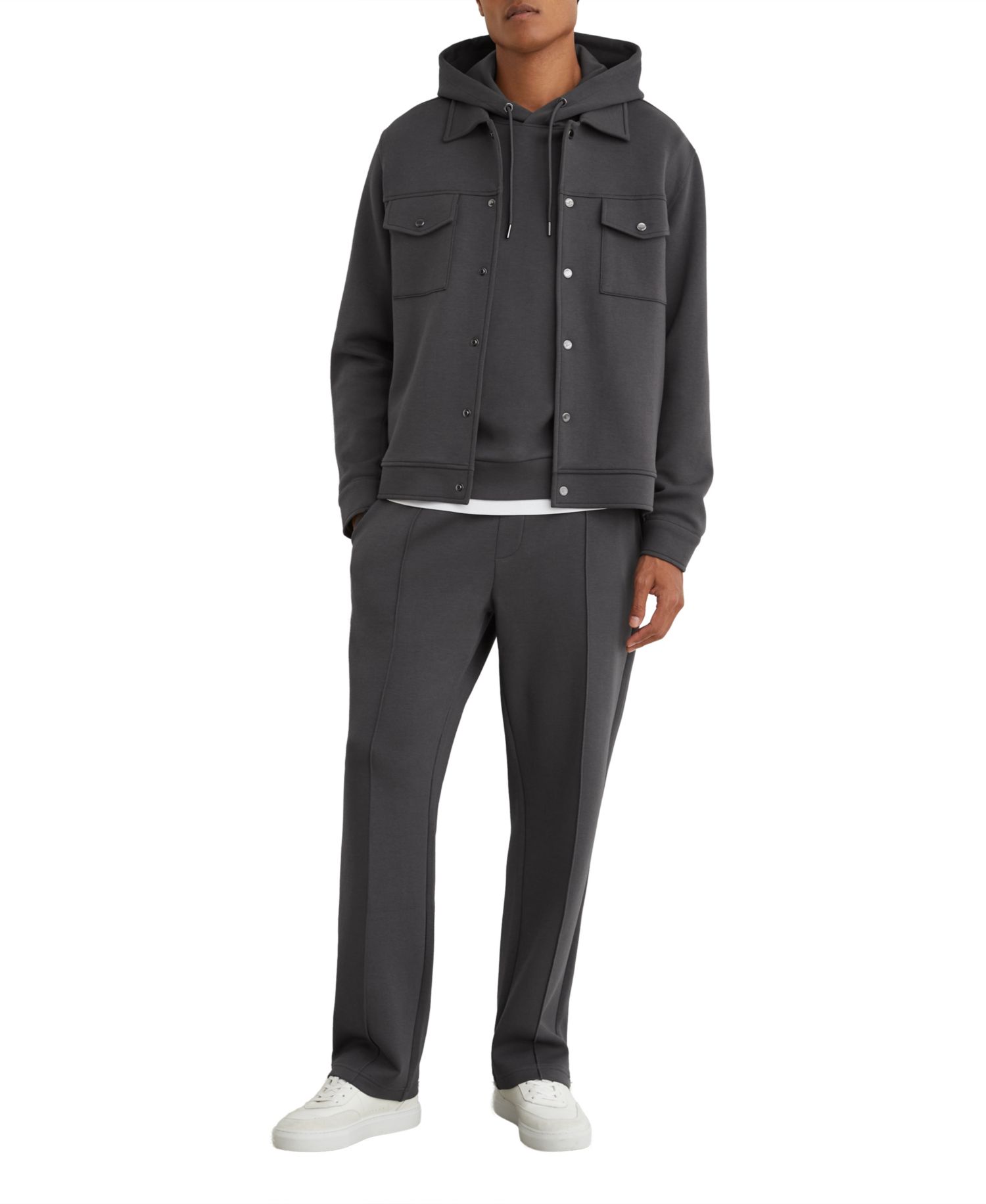 Men's Dane Sueded Cotton-Modal Blend Interlock Jersey Hoodie