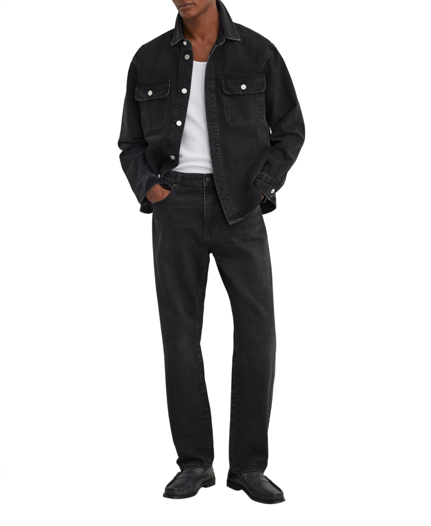 Men's Dylan Relaxed Straight-Leg Dark Wash Jeans
